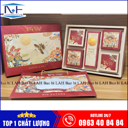 Hộp Trung Thu 4 Bánh 1 Hộp Trà