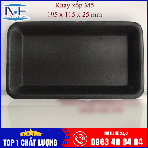 Khay Xốp Đen M5